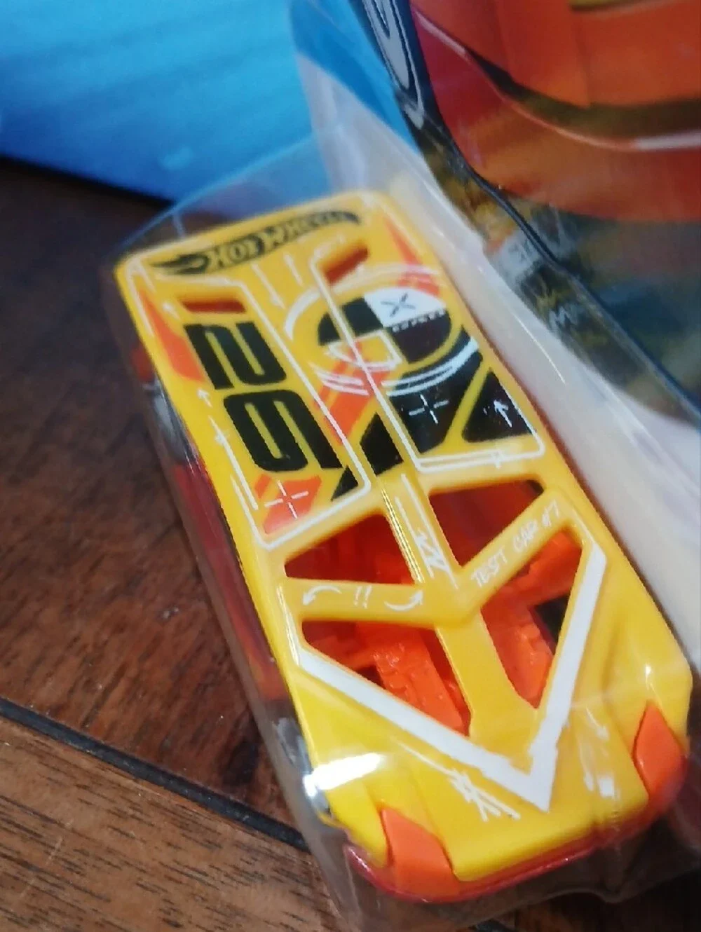 HW Test Ride Toy Car - Yellow & Orange 1/64